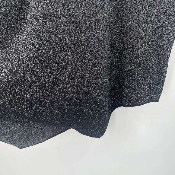 Chelsea & Theodore Top Size 2X Ombre Metallic Sparkle Asymmetrical Curvy Plus - Picture 9 of 12